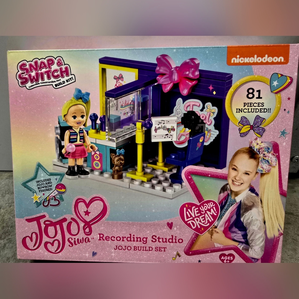 💚3/$15 Nickelodeon JoJo Siwa Snap & Switch Build Kit - Pink and Purple